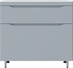 Vivon Тумба под раковину Shelly 90 серая матовая – фотография-2